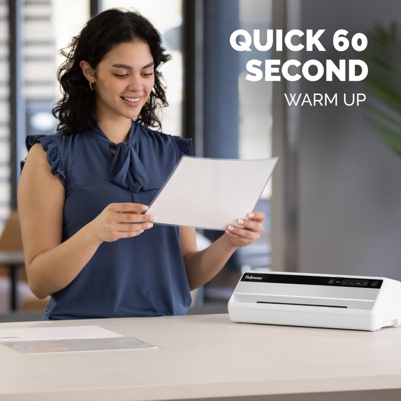 Fellowes Saturn 95 Thermal Laminator Machine for Home or Office with Pouch Starter Kit, 9.5 inch, Fast Warm-Up, Jam-Free Design(5735801) - Image 2