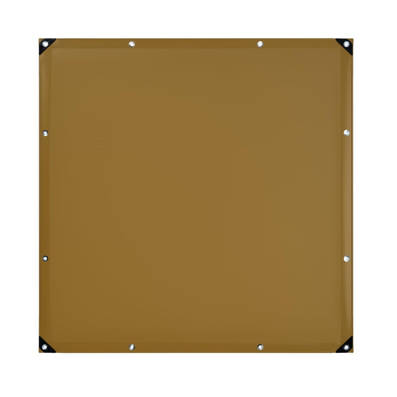 Covers & All Waterproof Plastic Tarp, 8 Oz, 250 GSM, 16 Mil Thick, Wind & UV Resistant Multipurpose Poly Camping Tarp with Reinforced Edges & Rust Proof Grommets (6" L x 8" W, Brown) - Image 2
