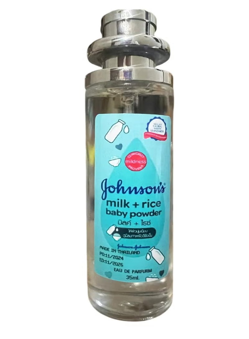 Johnson's Baby Powder Perfume Milk And Rice 35 ML - Image 2