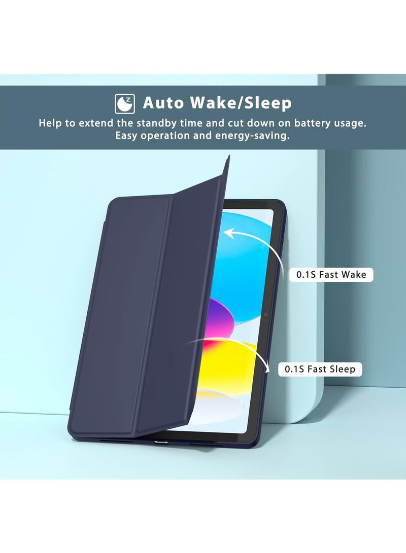 TWEGGON iPad (A16) 11th Generation 2025 Case Protective Flip Folio Smart Case Cover for Apple iPad (A16) 11th Generation Blue - Image 3