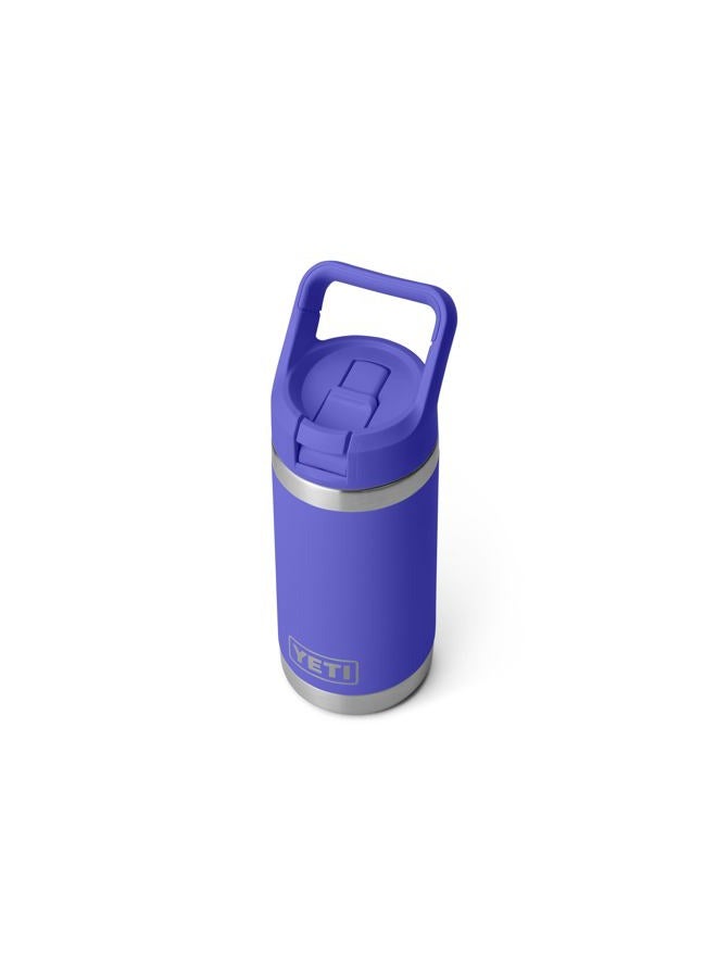 YETI Rambler Jr. 12 oz Kids Bottle, with Straw Cap, Ultramarine Violet - Image 3