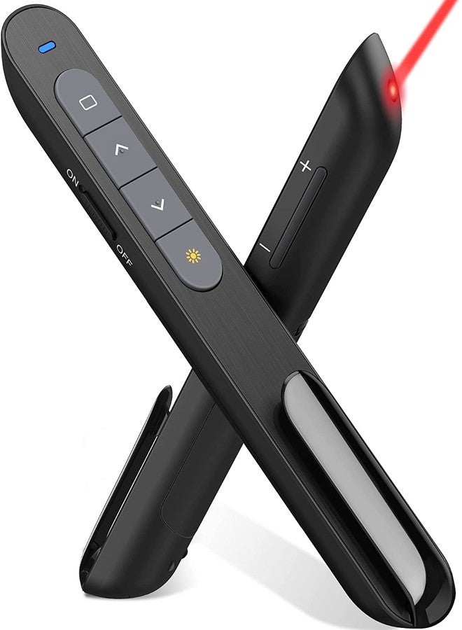 rts Professional high power red Laser usb Wireless Laser Presenter Presentation ppt pointer Remote Control Slider Changer Controller Restar 2.4GHz Projector Laptop Control Show Light Clicker Laser Pointer - Image 1
