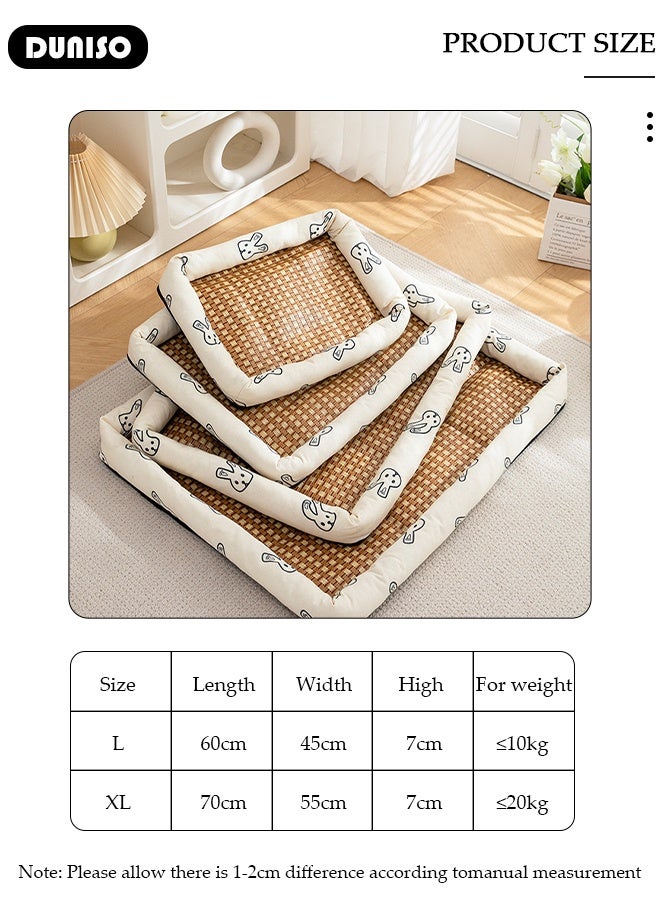 DUNISO Dog Bed Crate Pad Ultra Soft Pet Bed,Pet Cot,Anti-Slip Pet Sleeping Mat,Soft Pet Bed Mats, Puppy Beds Lounger，Washable and Thickened, Fleece Dog Crate Kennel Mat Cat Bed Liner - Image 5