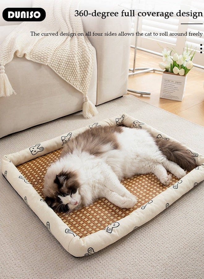 DUNISO Dog Bed Crate Pad Ultra Soft Pet Bed,Pet Cot,Anti-Slip Pet Sleeping Mat,Soft Pet Bed Mats, Puppy Beds Lounger，Washable and Thickened, Fleece Dog Crate Kennel Mat Cat Bed Liner - Image 3
