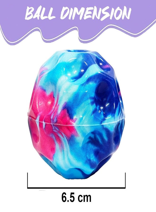 BLOOM PLEX Moon Ball for Kids – Super High Bouncing Ball Toy | Improves Hand-Eye Coordination | Stress Relief & Sensory Toy for Kids, Adults, Pets | Indoor Outdoor Play | Multicolor (Pack of 1) - Image 3