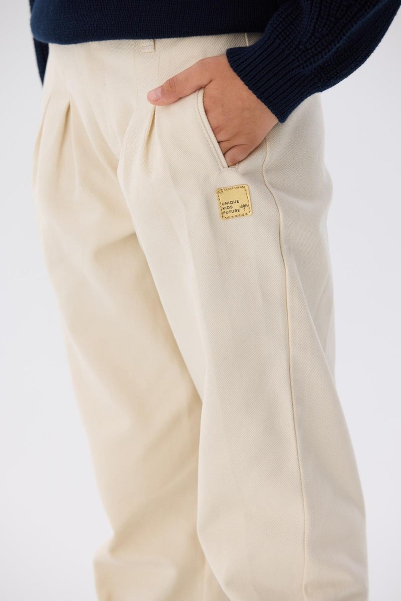TYESS Girls Beige Trousers - Image 3