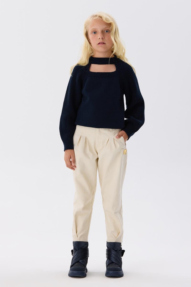TYESS Girls Beige Trousers - Image 1