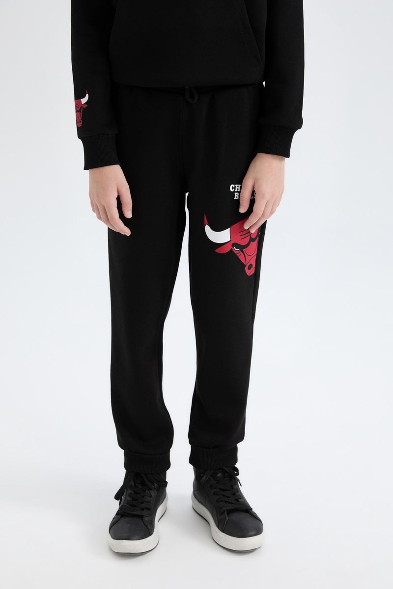 DeFacto Boy NBA Chicago Bulls Elastic Waist Jogger Sweatpants  - Image 1