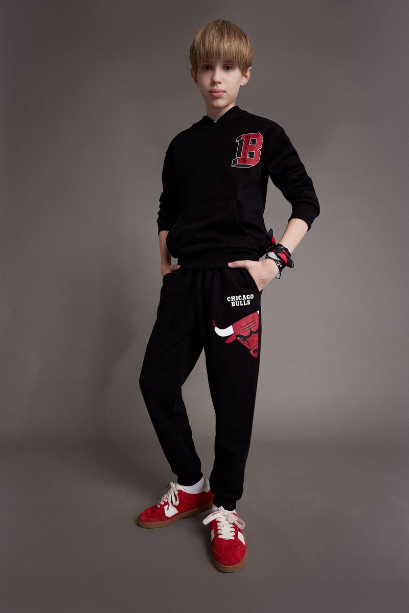 DeFacto Boy NBA Chicago Bulls Elastic Waist Jogger Sweatpants  - Image 2