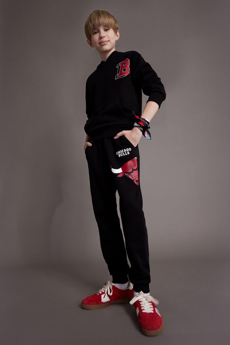 DeFacto Boy NBA Chicago Bulls Elastic Waist Jogger Sweatpants  - Image 4