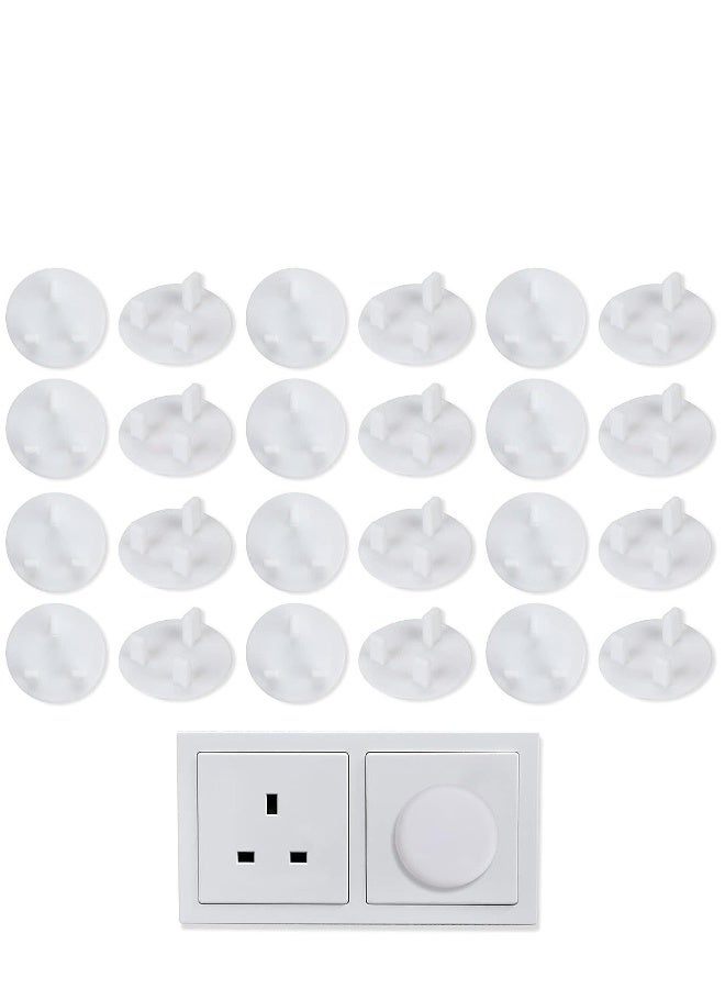 30pcs Plug Socket Covers, White Safety Plastic Outlet Covers Protector Baby Secutity Shock Prevention Ideal for Children Safety at Home and School&Easy Install  - Image 1