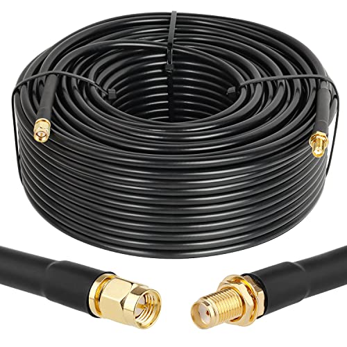 XRDS -RF SMA Extension Cable 200 FT with SMA Male to Female Connector 50 Ohm KMR240 Low Loss Coax Coaxial Cable - Image 1