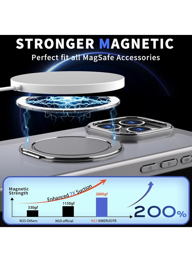 Zaboon Case For iPhone 12 Pro Max 360-degree Rotating MagSafe Magnetic Holder Phone Case - Image 2