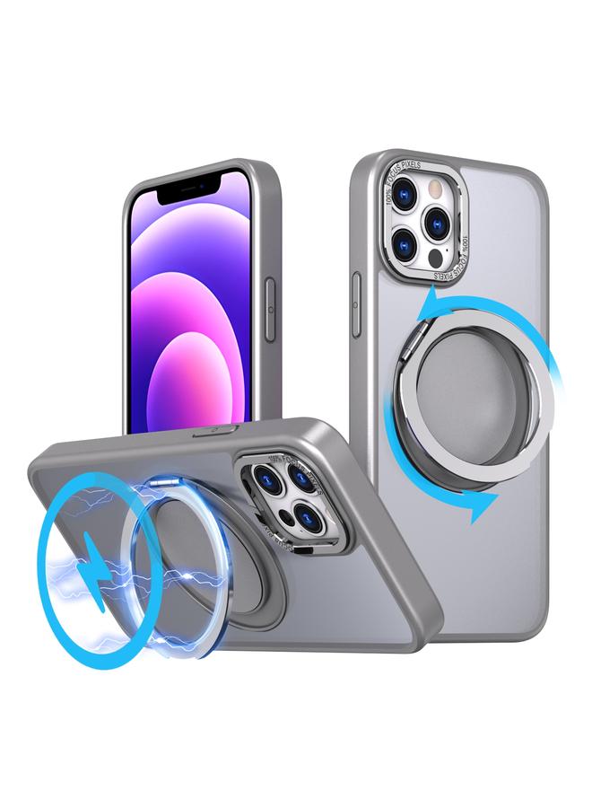 Zaboon Case For iPhone 12 Pro Max 360-degree Rotating MagSafe Magnetic Holder Phone Case - Image 1