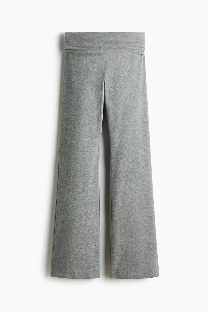 H&M  Foldover-waist cotton trousers for Women | Best Price UAE