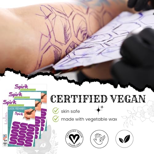 Spirit® Classic Freehand Tattoo Stencil Transfer Paper, 8.5" X 11" (100 Sheets), Certified Vegan, Proudly Made in The USA - Image 3