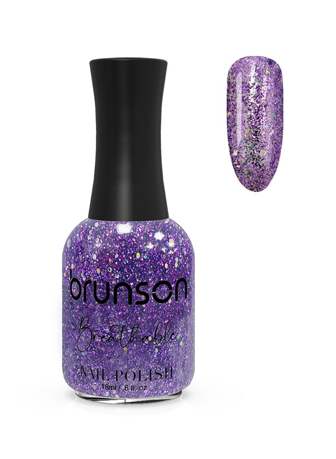 brunson طلاء أظافر قابل للتنفس طلاء أظافر حلال مناسب للوضوء سريع الجفاف نباتي طويل الأمد وسهل التقشير 18 مل BH262