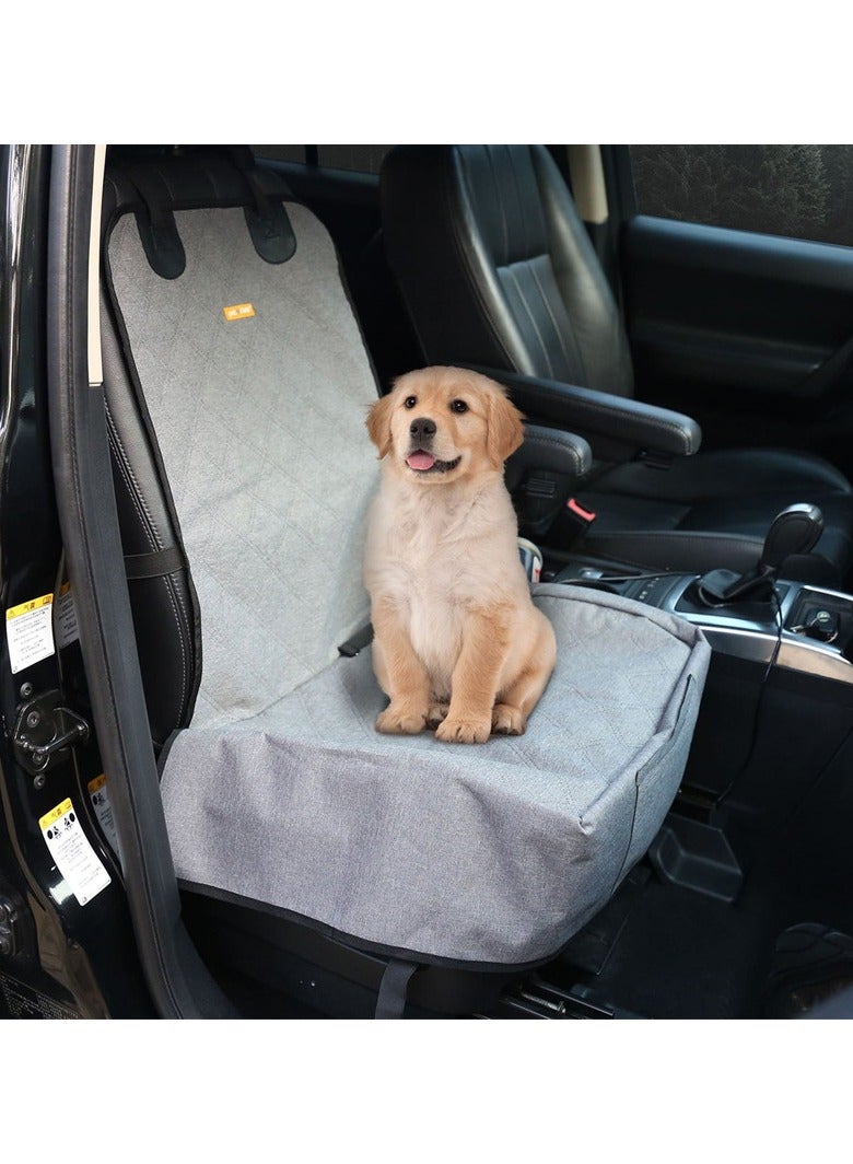 general Car co-pilot pet mat car front and rear seat dog mat oxford cloth waterproof folding pet kennel to make pet travel more worry-free - Image 2