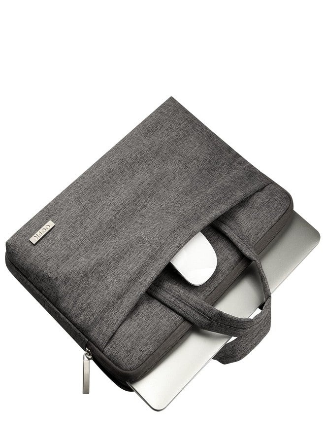 CCPK Laptop Bag 13-13.3 inch for New MacBook Pro 14 Inch M5 A3426 A3427 2026 A3434 2025 M4 A3185 2024 M3 M2 M1 2023 2021 Air Neo Laptop Sleeve Computer Case with Handle Waterproof Briefcase Black Grey - Image 4