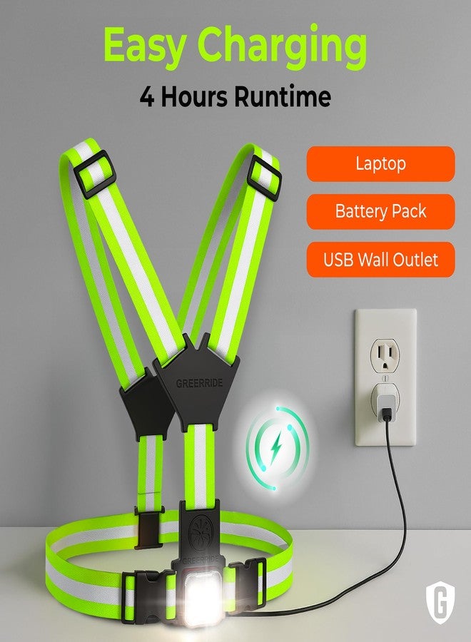 GREERRIDE Light Up Running Vest - Light up Vest for Night Walking with Removable LEDs, Reflective Safety Gear for Men and Women to Provide High Visibility, Gift for Runners and Bikers - Image 5
