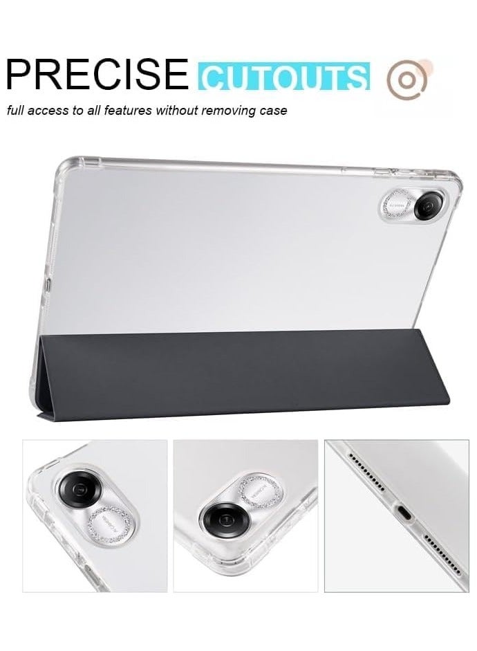 VKL Case Compatible with Honor Pad X8 Pro/Honor Pad X9 11.5inch Case, Slim Lightweight Protective Case Smart Cover Shockproof Cover with Clear Back Shell w/Pencil Holder (Black) - Image 4