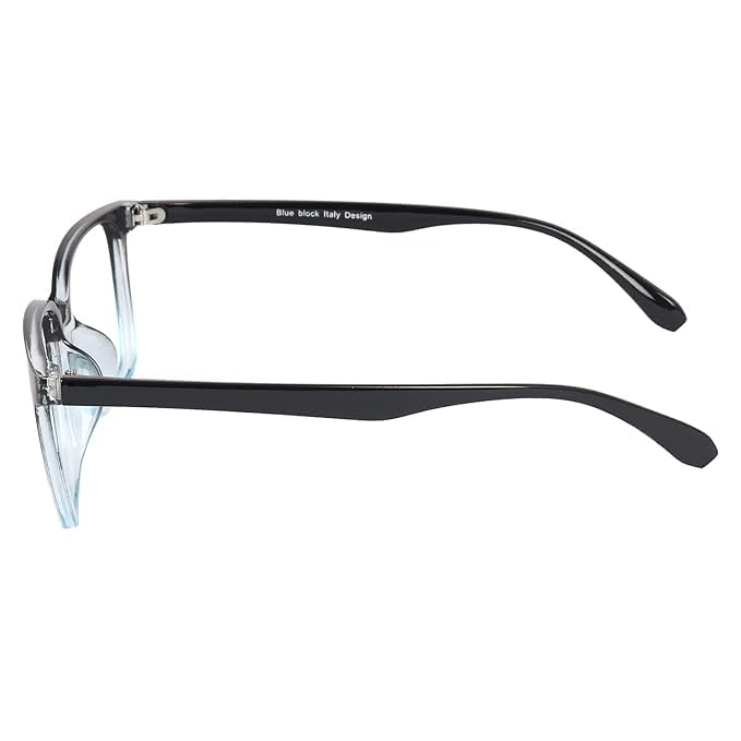 mashamart® Blue Light Blocking Glasses (Combo Of 2) Gaming Filter Square Eyeglasses for Eye Protection Men Women, Computer/Tablet/Laptop/Mobile/TV, Anti-blue & Anti eyestrain (Black Blue) - Image 4