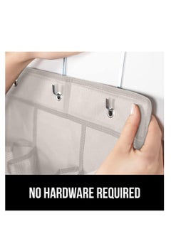 Womdee Breathable Mesh Large 24 Pocket Shoe Organizer Holds Up to 40 Pounds Sturdy Hooks Space Saving Over Door Storage Rack Hangs on Closets for Shoes Sneakers or Home Accessories  - Image 3