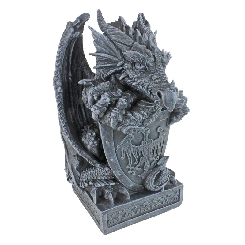 Design Toscano Shield, the Arthurian Dragon Statue - Image 1