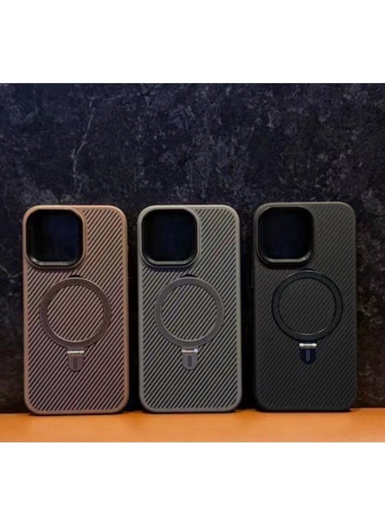 MagSafe Compatible Shockproof Case for iPhone 12 Pro – Carbon Fiber Texture, Slim Protective Cover with Wireless Charging Support - Image 5