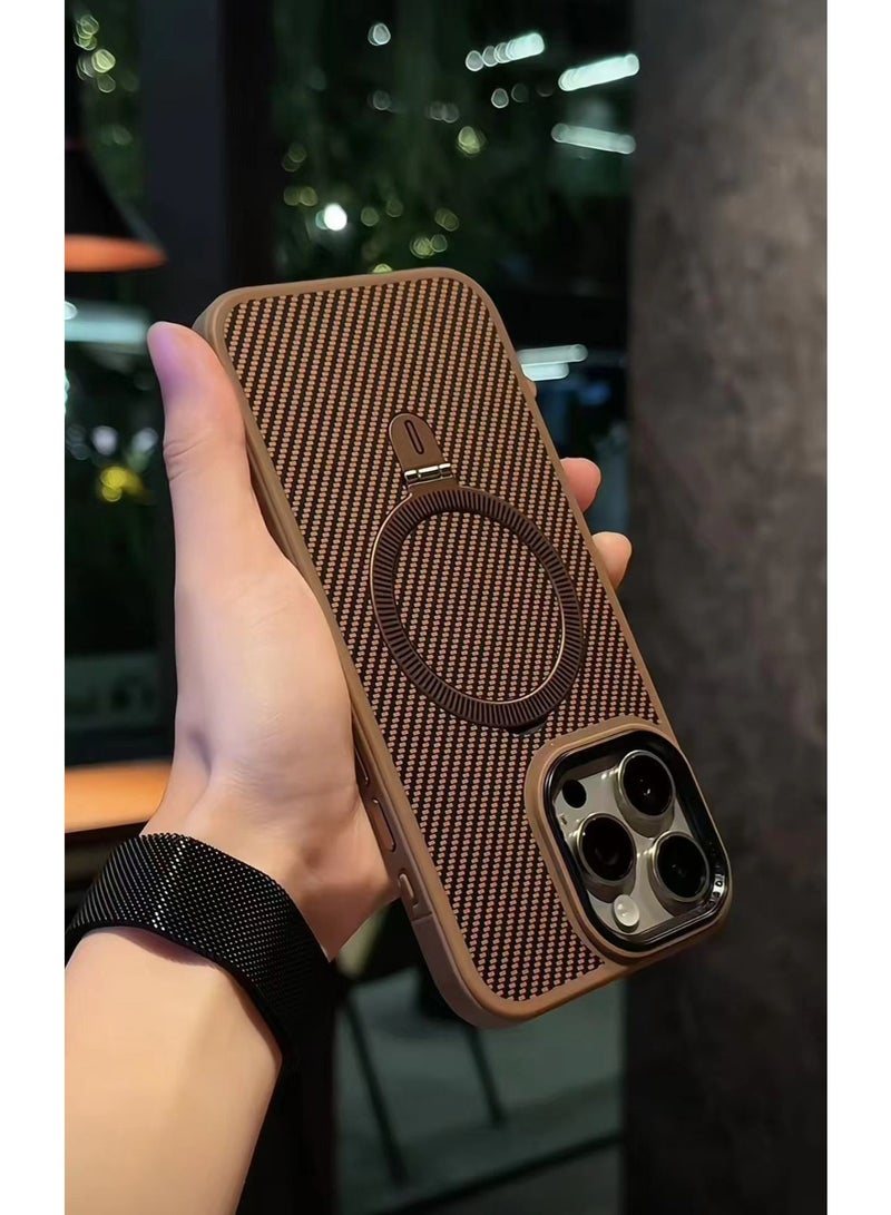 MagSafe Compatible Shockproof Case for iPhone 12 Pro – Carbon Fiber Texture, Slim Protective Cover with Wireless Charging Support - Image 2