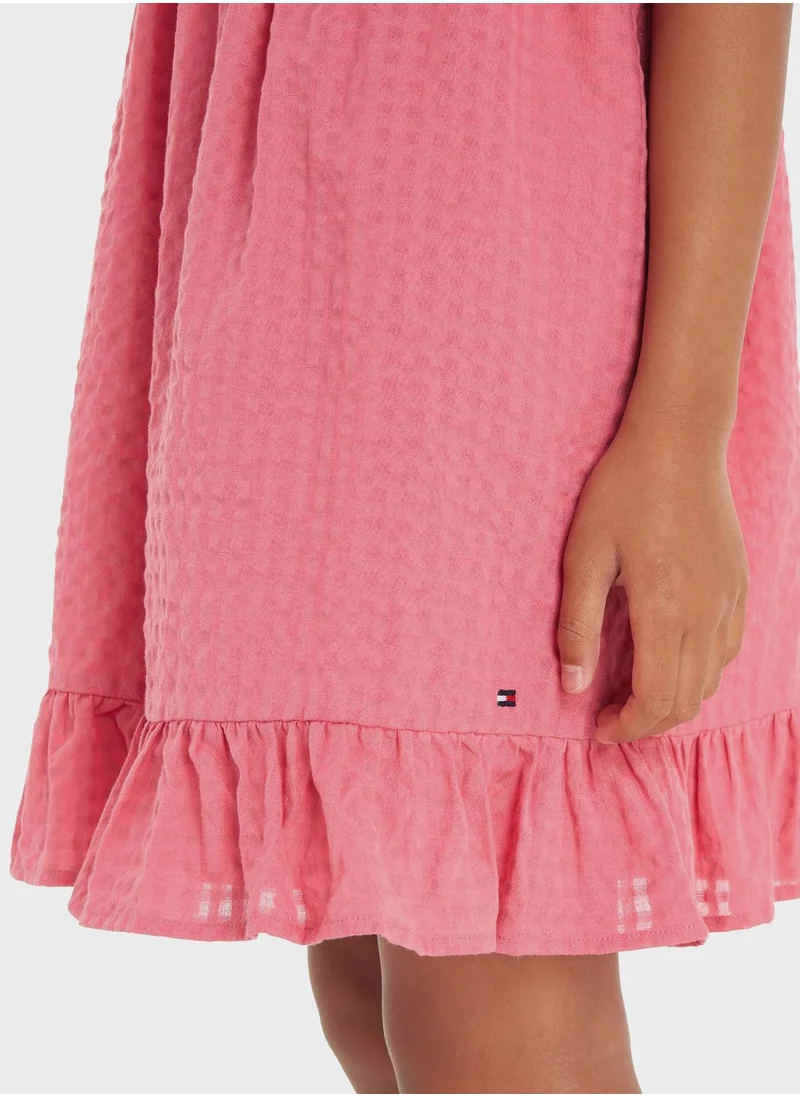 TOMMY HILFIGER Kids Gingham Ruffle Dress