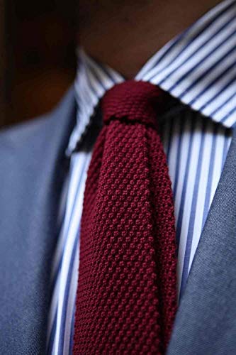 BELLUNO Skinny Knit NeckTies for Men, 4-PAK 2.2" Flat-end Smart Sock Ties - Image 5