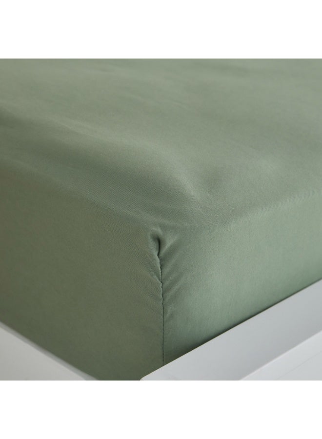 Home Box Derby Solid Microfiber Olympic Queen Fitted Sheet 160 X 200 X 25 Cm - Image 5