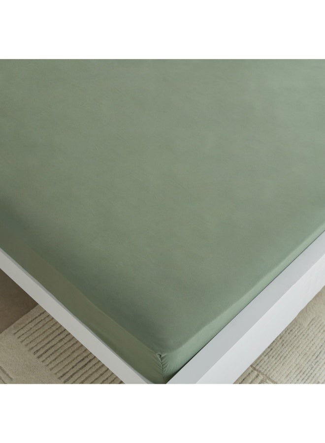 Home Box Derby Solid Microfiber Olympic Queen Fitted Sheet 160 X 200 X 25 Cm - Image 2