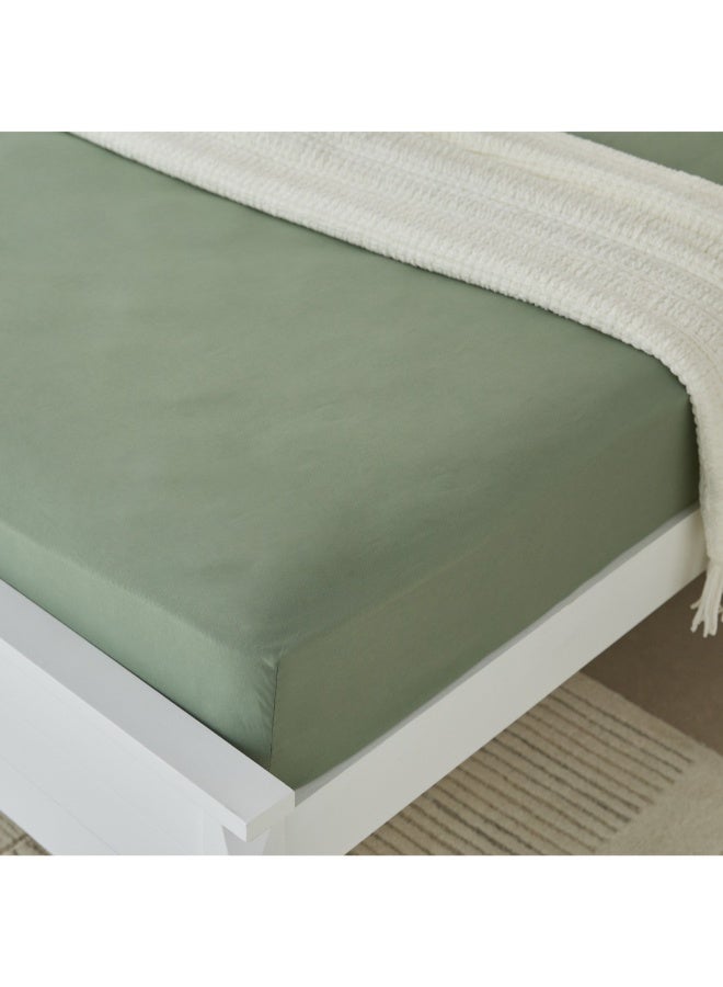 Home Box Derby Solid Microfiber Olympic Queen Fitted Sheet 160 X 200 X 25 Cm - Image 4