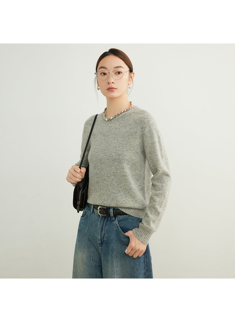 Generic Seamless Wool Sweater Ribbed Knit Womens Pullover colorful coffee  - Image 2