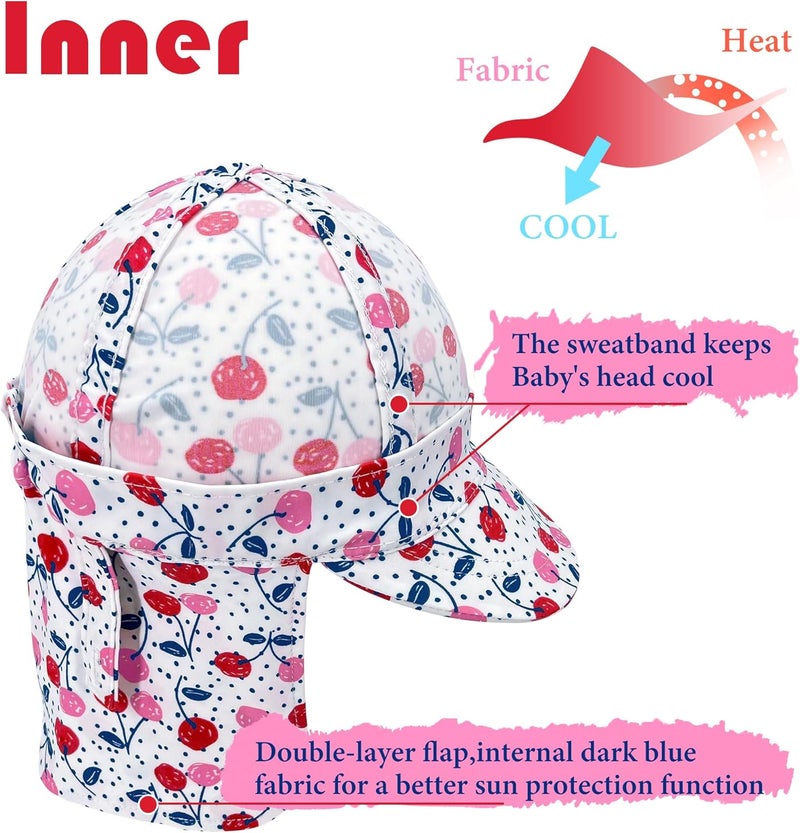 Gifts Treat Kids Legionnaires Hat, UPF 50+ Sun Protection Swim Cap Flap Hat for Kids, Quick Drying Boys Sun Hat with Neck Protection for Beach Seaside Pool… - Image 5