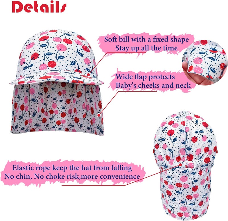 Gifts Treat Kids Legionnaires Hat, UPF 50+ Sun Protection Swim Cap Flap Hat for Kids, Quick Drying Boys Sun Hat with Neck Protection for Beach Seaside Pool… - Image 4
