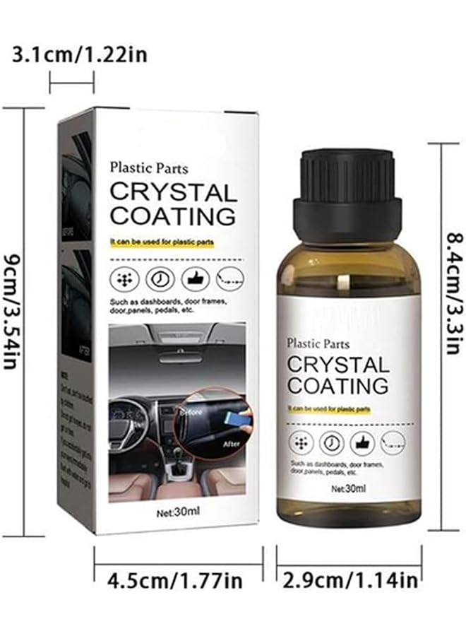 Excefore 2Pcs Crystal Coating For Automotive Plastic Parts - Long-Lasting Restorer And Refresher Agent For Car - Image 2