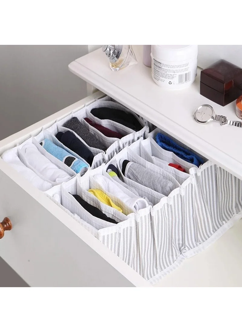 ماجيك ليدي 8 Compartment Drawer and Cabinet Accordion Organizer Size L - Pack of 4