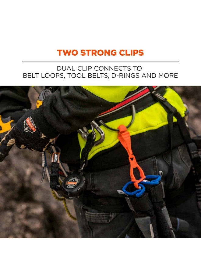 Ergodyne Squids 3400 Glove Clip Holder with Dual Clips, Red, 1 Count (Pack of 1) - Image 3