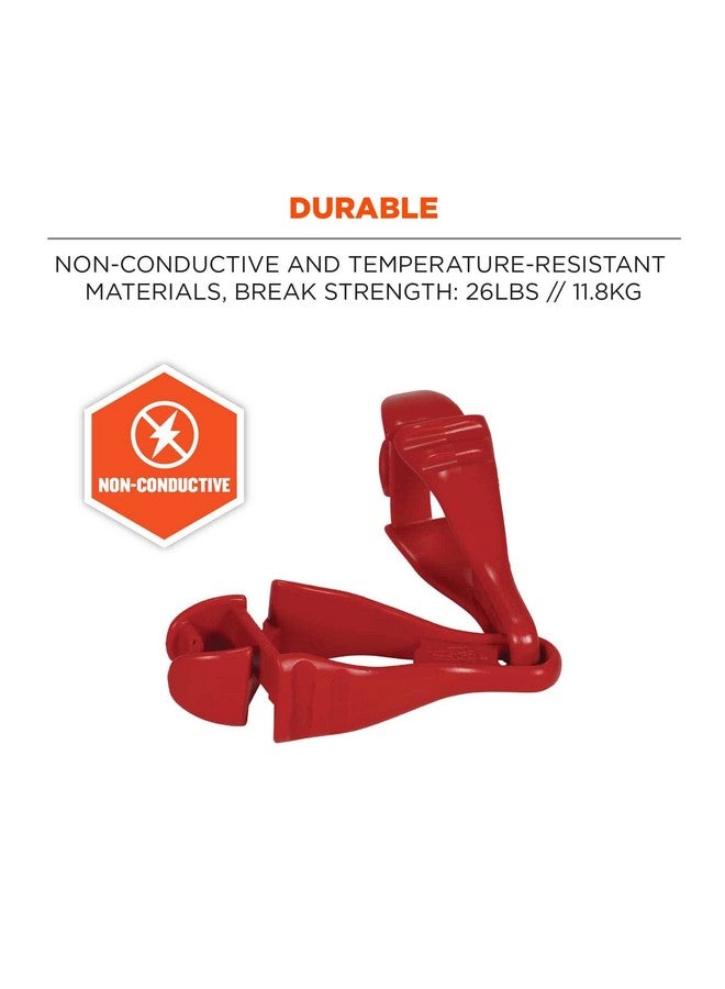 Ergodyne Squids 3400 Glove Clip Holder with Dual Clips, Red, 1 Count (Pack of 1) - Image 4