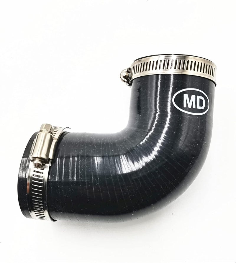 BRGMAX Top Mount Intercooler Hose Kit for Subaru 02-07 WRX / 04+ STI / 04-07 FXT - Black - Image 5