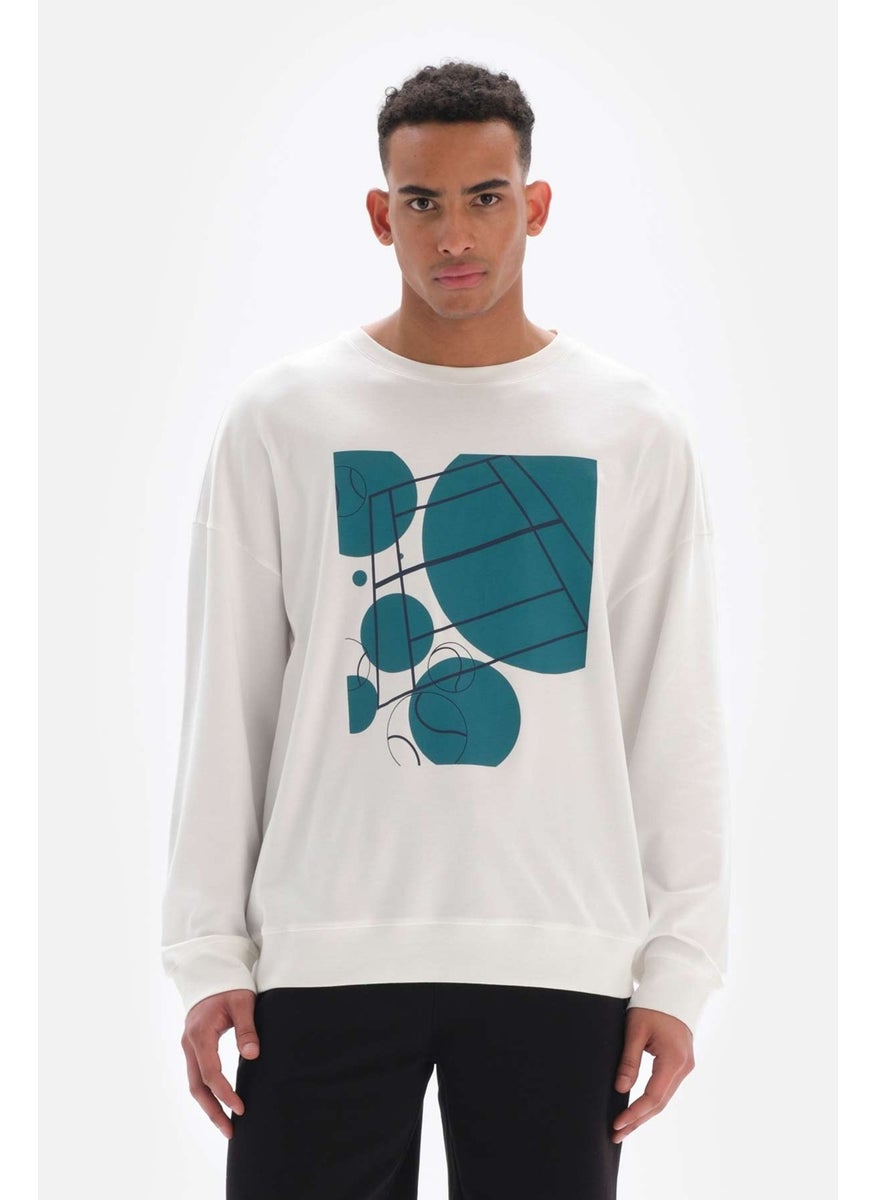 White Men's Tennis Printed Sweatshirt - pzsku/ZAC88111C3ECE6A142A31Z/45/_/1731226654/5ee027f0-09fa-45cc-a22a-50b7b7c28e07