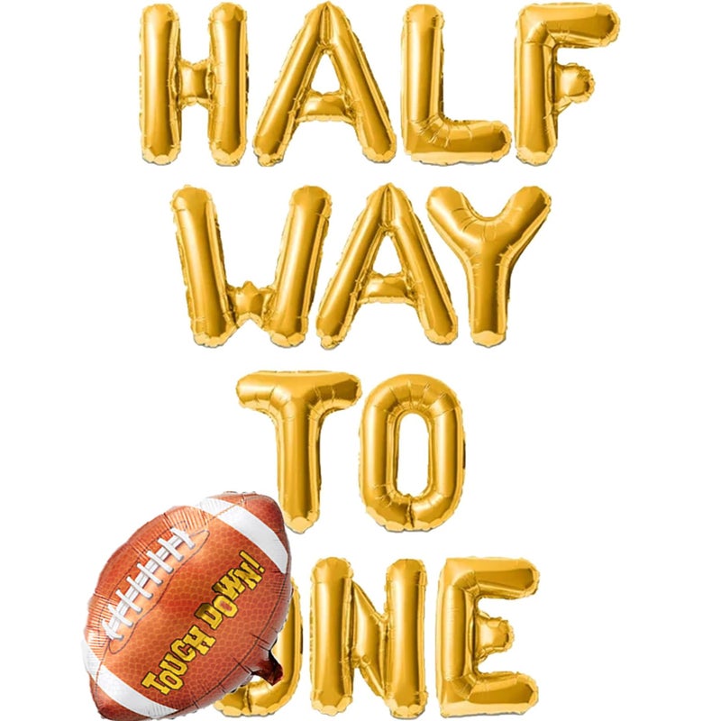 BEOXAGAR Half Birthday Decorations 6 Months Football 12 Birthday - Image 3