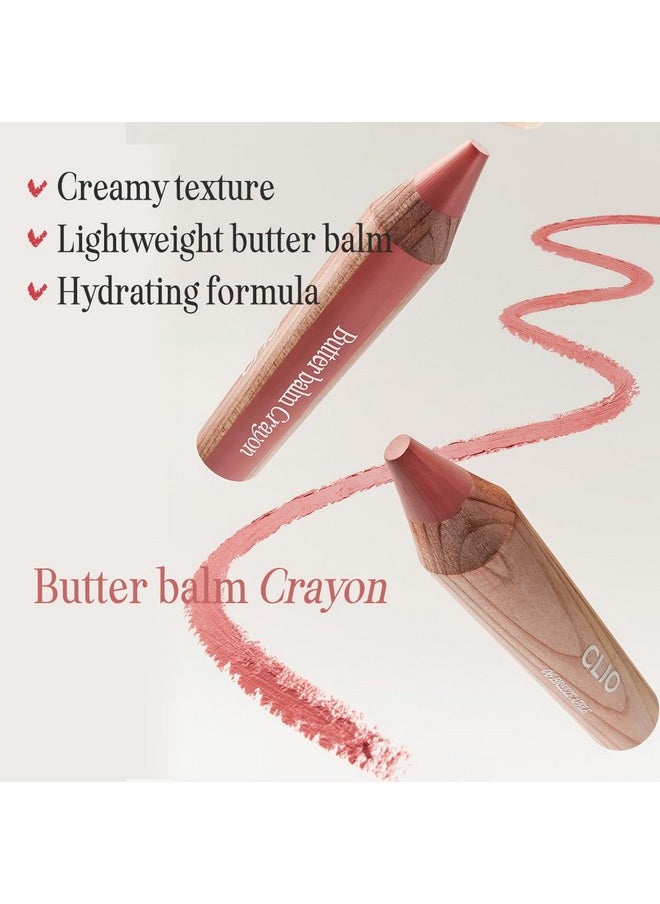 كليو بروفيشنال - قلم تلوين الشفاه والخدود 2 في 1 من Clio Butter Balm، أحمر خدود كريمي خفيف الوزن قابل للبناء، أحمر شفاه Crayon (008 Pop-Art Berry، مقاس واحد) - Image 1