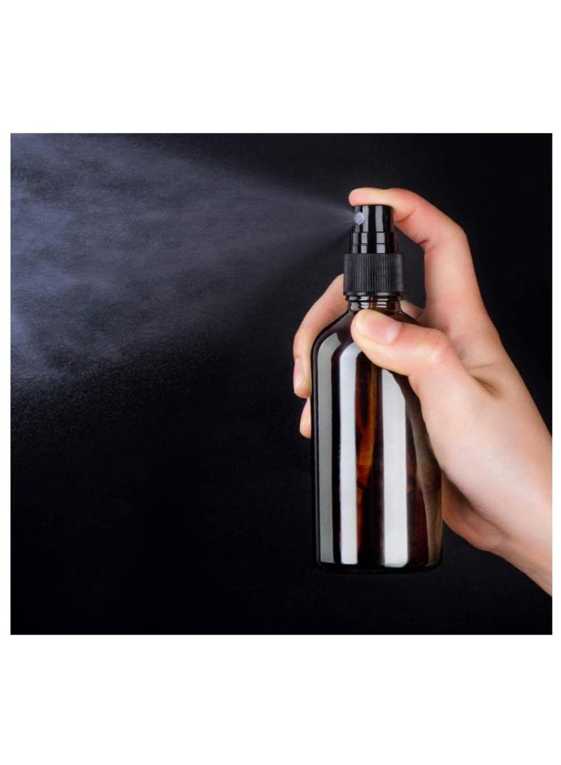 FUFU 6Pcs 50ml Glass Spray Bottles for Oil, Hair, Plants Water Empty Fine Mist and Refillable Mini Travel Size Bottle for Cleaning Solutions, Essential Oil Sprayer and Nozzle - Image 2