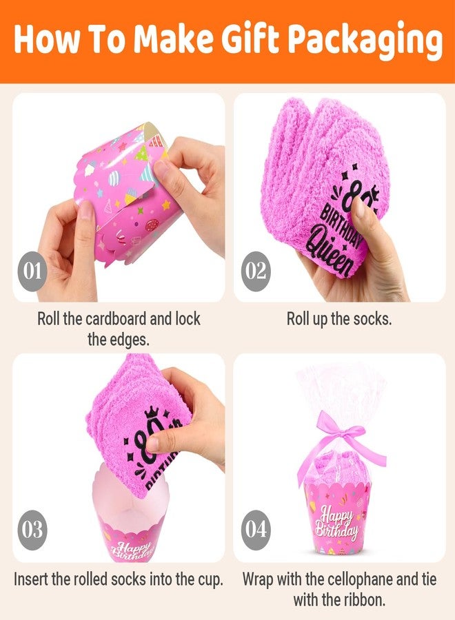 Happy Pop HAPPYPOP 80th Years Old Birthday Gifts - Best Gifts for 80 Elderly Women, Socks for 80 Year Old - Image 4