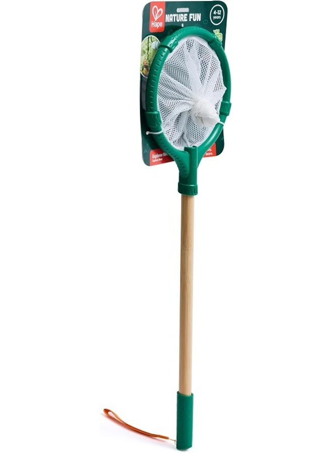 Hape Butterfly Net| Bamboo & Plant Plastic Outdoor Bug Catching Net Toy, 4+ Years - Image 1