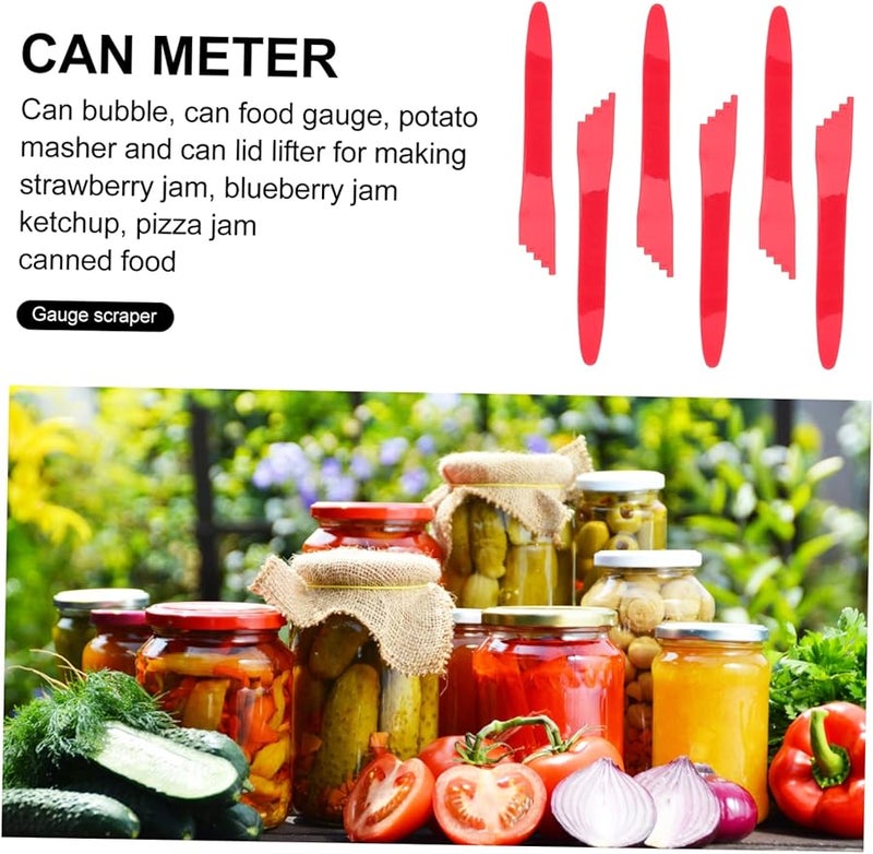 Unomor 6pcs Canning Tools Set with Bubble Remover and Non Slip Jar Tongs for Wide Mouth Jars - Image 4